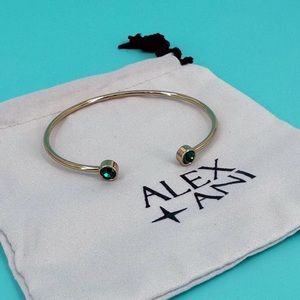 NEW Alex and Ani flex gold tone cuff